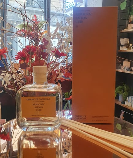 Diffuseur artisanal " Armagnac Safran Cuir " 200ml